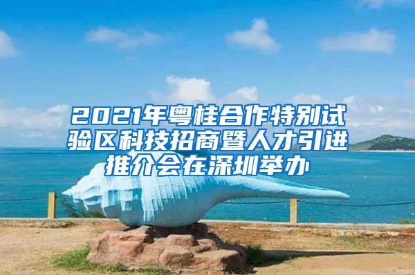 2021年粤桂合作特别试验区科技招商暨人才引进推介会在深圳举办