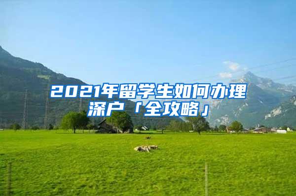 2021年留学生如何办理深户「全攻略」