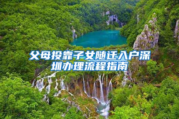 父母投靠子女随迁入户深圳办理流程指南