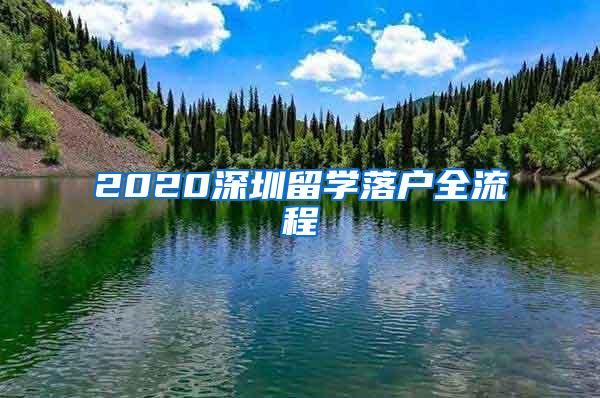 2020深圳留学落户全流程