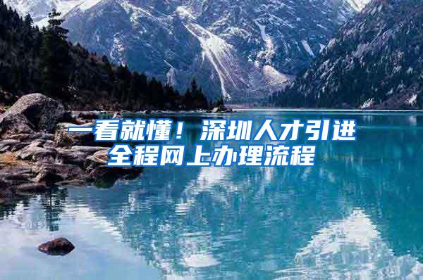 一看就懂！深圳人才引进全程网上办理流程