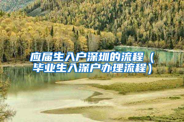 应届生入户深圳的流程（毕业生入深户办理流程）
