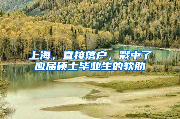 上海，直接落户，戳中了应届硕士毕业生的软肋