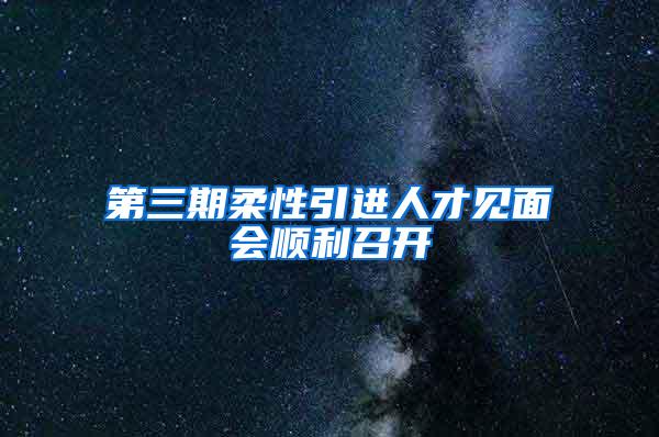 第三期柔性引进人才见面会顺利召开