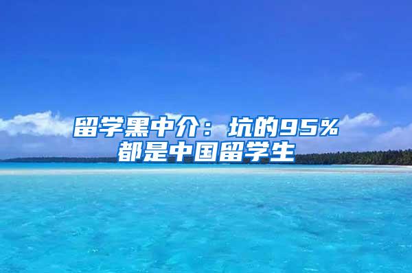 留学黑中介：坑的95%都是中国留学生