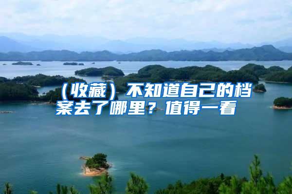 （收藏）不知道自己的档案去了哪里？值得一看