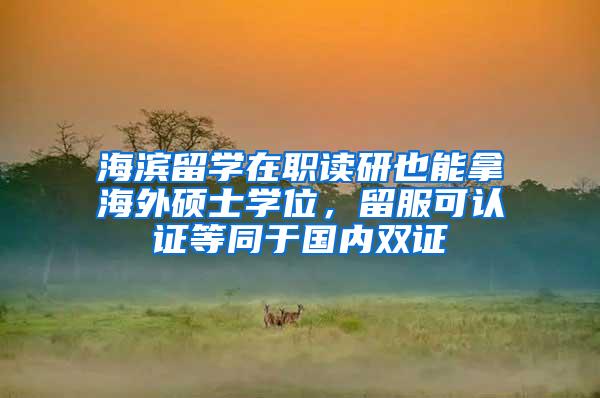 海滨留学在职读研也能拿海外硕士学位，留服可认证等同于国内双证
