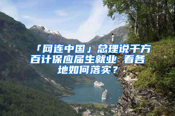 「网连中国」总理说千方百计保应届生就业 看各地如何落实？
