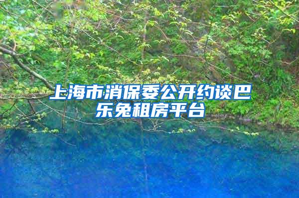 上海市消保委公开约谈巴乐兔租房平台