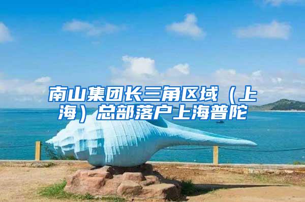 南山集团长三角区域（上海）总部落户上海普陀