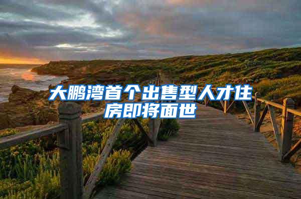 大鹏湾首个出售型人才住房即将面世