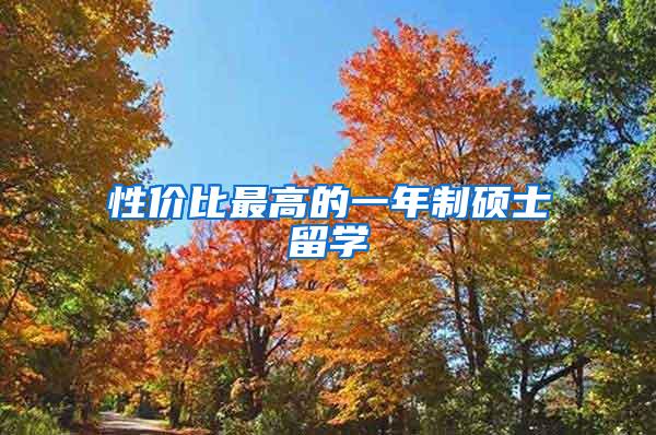 性价比最高的一年制硕士留学