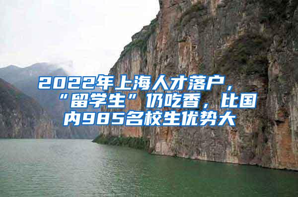 2022年上海人才落户，“留学生”仍吃香，比国内985名校生优势大