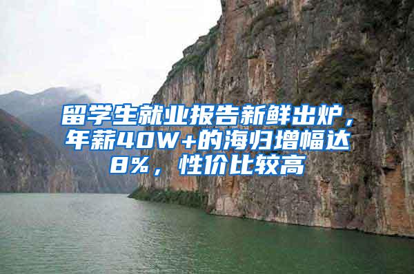留学生就业报告新鲜出炉，年薪40W+的海归增幅达8%，性价比较高