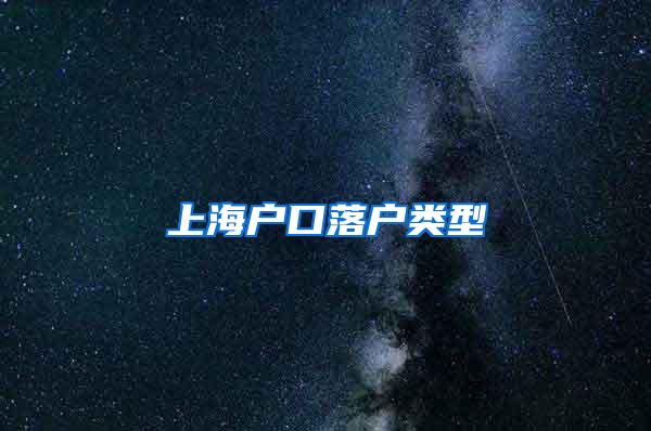 上海户口落户类型