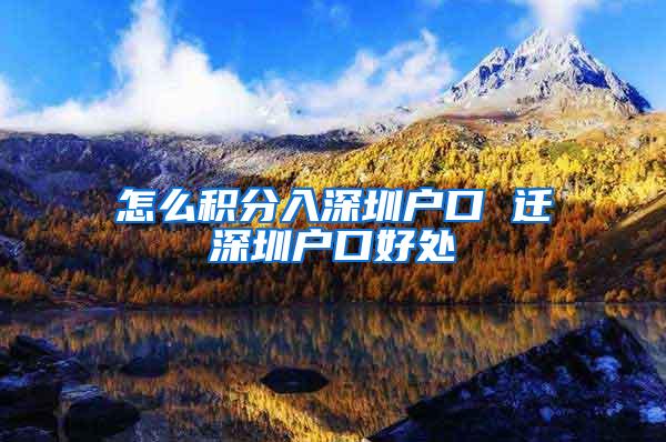怎么积分入深圳户口 迁深圳户口好处