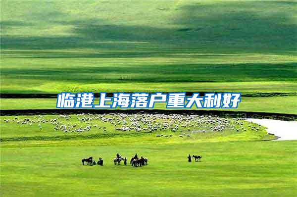 临港上海落户重大利好