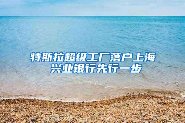特斯拉超级工厂落户上海 兴业银行先行一步