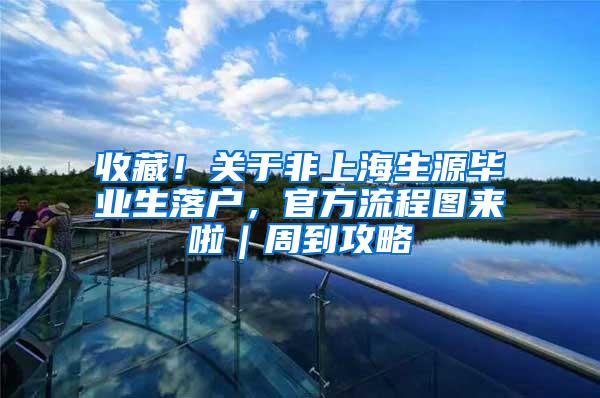 收藏！关于非上海生源毕业生落户，官方流程图来啦｜周到攻略