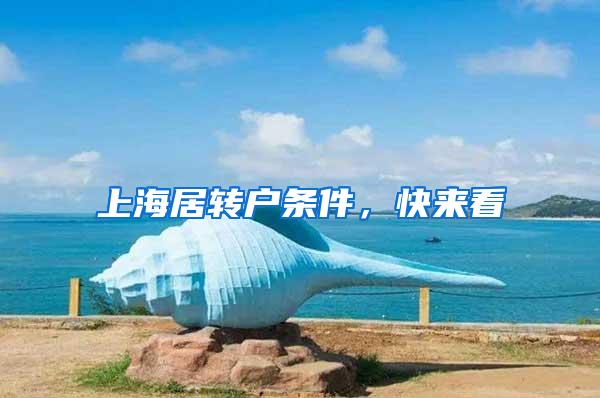 上海居转户条件，快来看