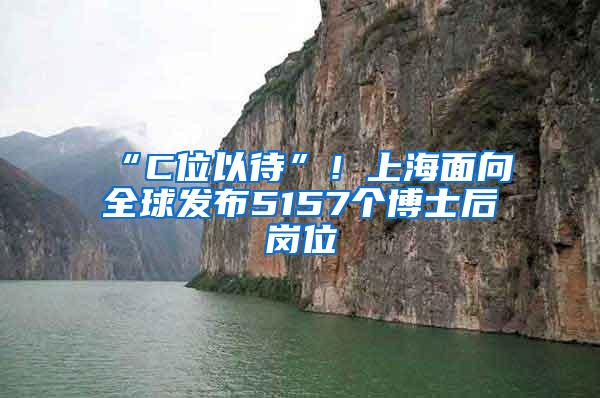 “C位以待”！上海面向全球发布5157个博士后岗位
