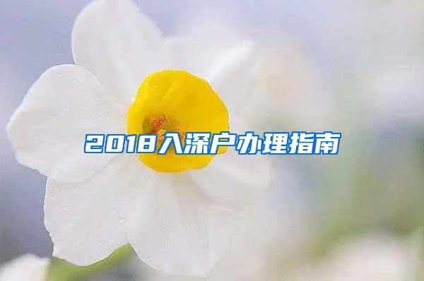 2018入深户办理指南