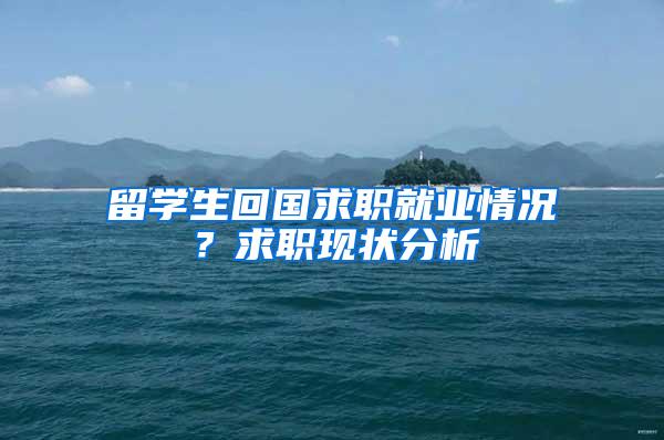 留学生回国求职就业情况？求职现状分析