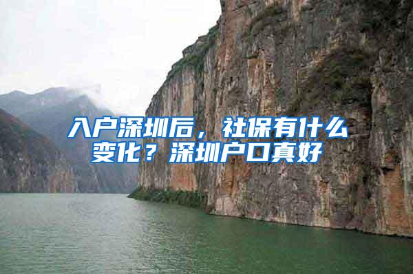 入户深圳后，社保有什么变化？深圳户口真好