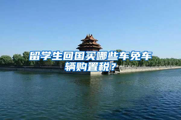 留学生回国买哪些车免车辆购置税？