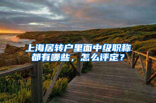 上海居转户里面中级职称都有哪些，怎么评定？