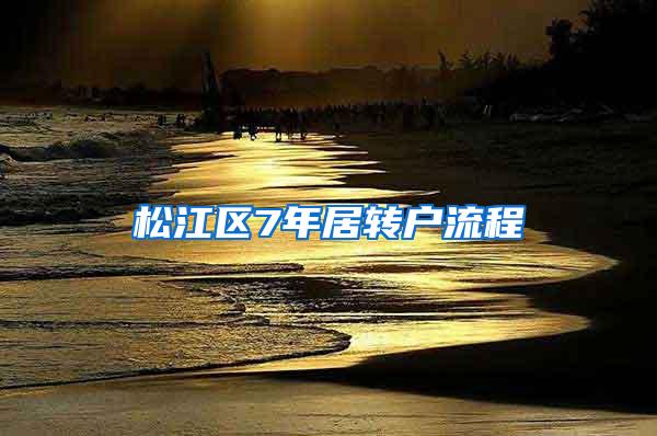 松江区7年居转户流程