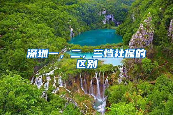深圳一，二，三档社保的区别