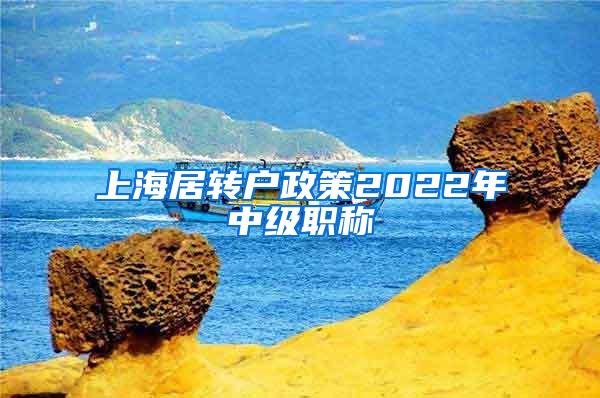 上海居转户政策2022年中级职称