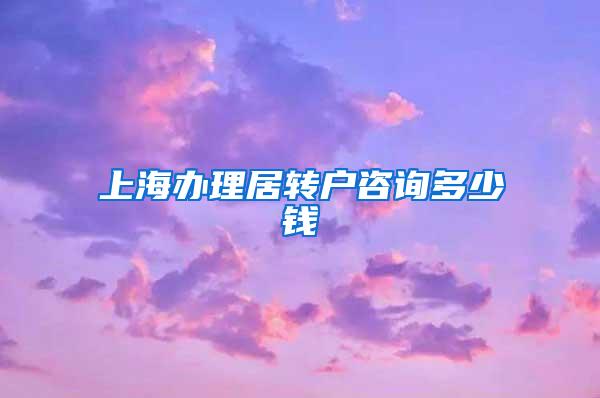 上海办理居转户咨询多少钱
