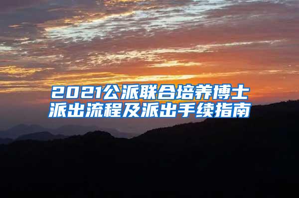 2021公派联合培养博士派出流程及派出手续指南