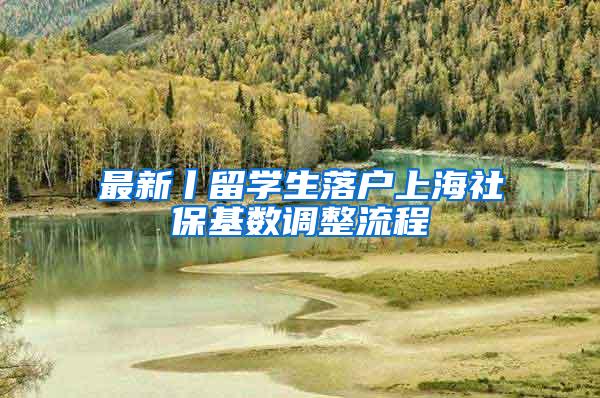 最新丨留学生落户上海社保基数调整流程