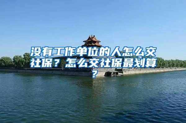 没有工作单位的人怎么交社保？怎么交社保最划算？
