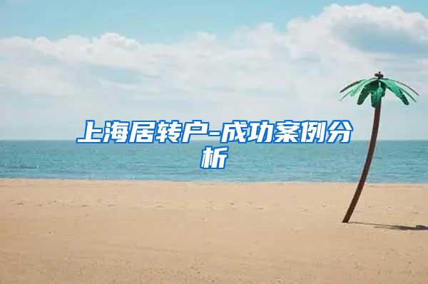 上海居转户-成功案例分析