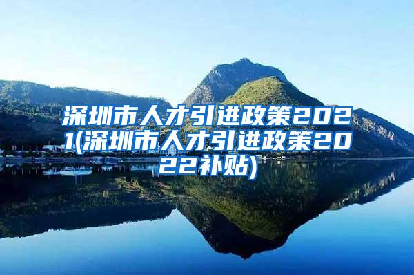 深圳市人才引进政策2021(深圳市人才引进政策2022补贴)