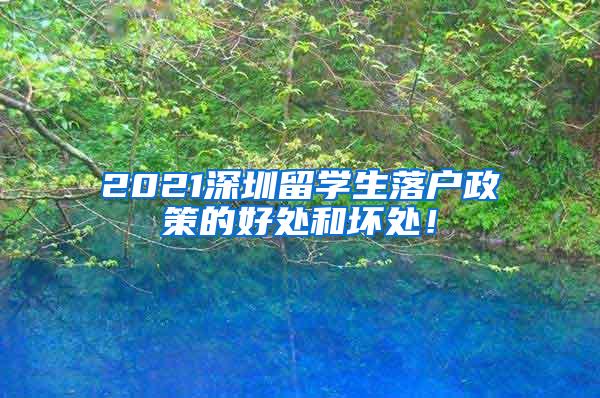 2021深圳留学生落户政策的好处和坏处！