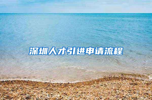 深圳人才引进申请流程