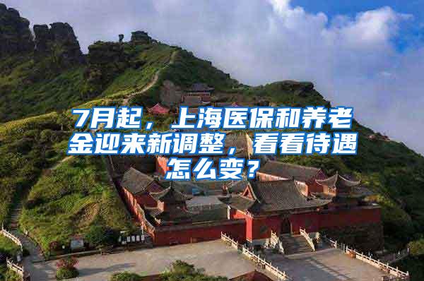 7月起，上海医保和养老金迎来新调整，看看待遇怎么变？