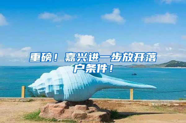 重磅！嘉兴进一步放开落户条件！