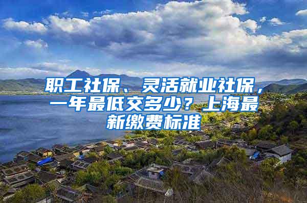 职工社保、灵活就业社保，一年最低交多少？上海最新缴费标准