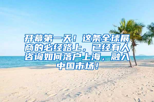 开幕第一天！这条全球展商的必经路上，已经有人咨询如何落户上海，融入中国市场！