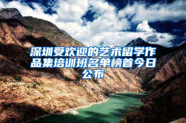 深圳受欢迎的艺术留学作品集培训班名单榜首今日公布
