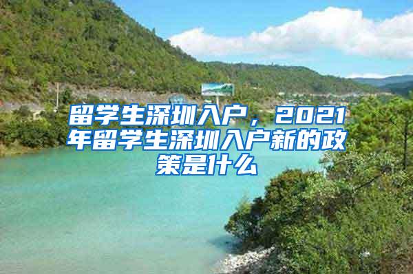 留学生深圳入户，2021年留学生深圳入户新的政策是什么