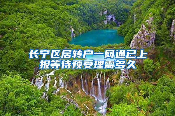 长宁区居转户一网通已上报等待预受理需多久