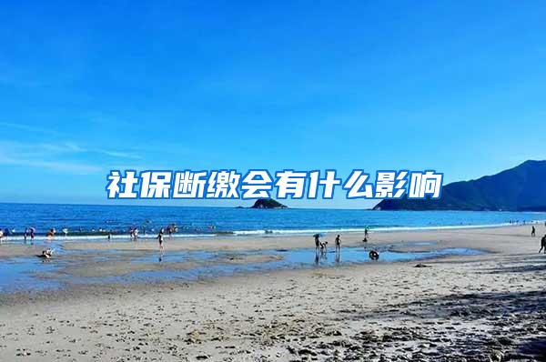 社保断缴会有什么影响