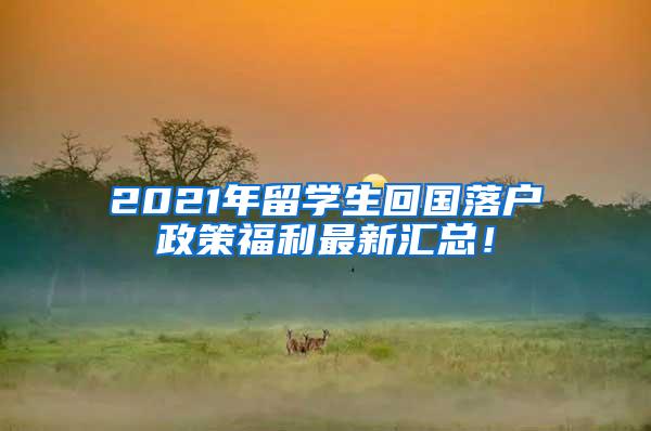 2021年留学生回国落户政策福利最新汇总！